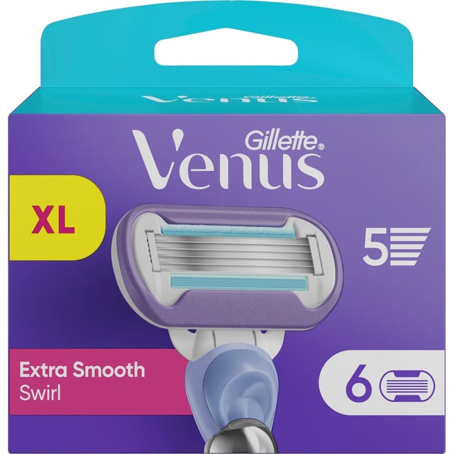 Gillette Venus Extra Smooth Swirl Rakblad 6 st | Hudvård - Rakning & hårborttagning - Rakblad | Apoteka