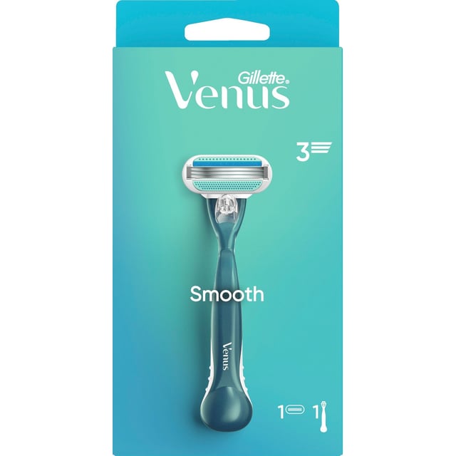 Gillette Venus Smooth Rakhyvel & 1 st rakblad | Hudvård - Rakning & hårborttagning - Rakhyvlar | Apoteka