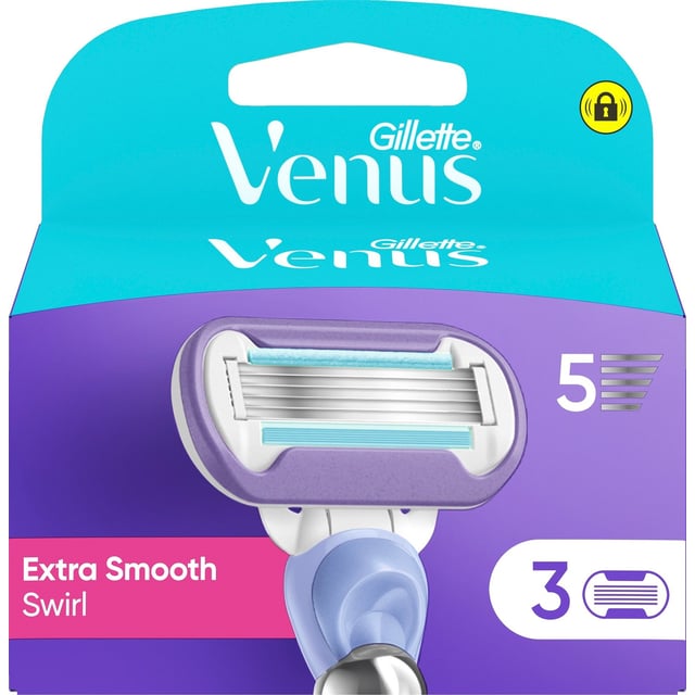 Gillette Venus Extra Smooth Swirl Rakblad 3 st | Hudvård - Rakning & hårborttagning - Rakblad | Apoteka