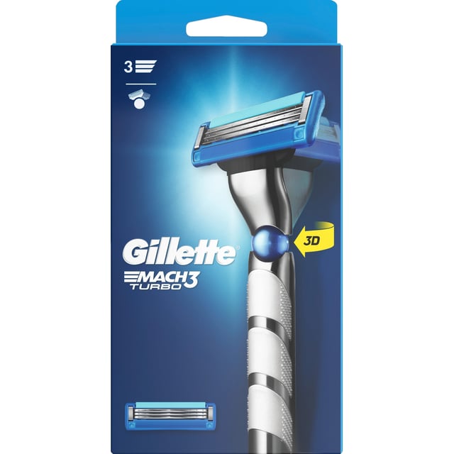 Gillette Mach3 Turbo Rakhyvel Män 1 st | Hudvård - Hudvård för män - Skäggvård - Rakhyvel för män,Hudvård - Rakning & hårborttagning - Rakhyvlar | Apoteka