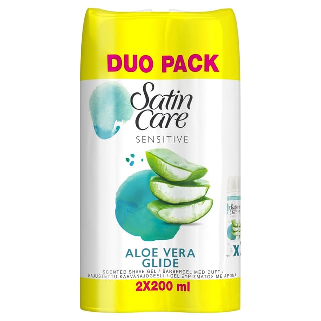 Gilette Venus Satin Care Sensitive Aloe Vera Glide Rakgel 2 x 200 ml