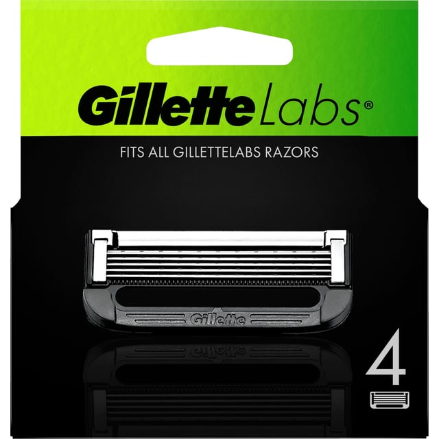 Gillette Labs Rakbladsrefill 4 st | Hudvård - Rakning & hårborttagning - Rakblad,Hudvård - Hudvård för män - Skäggvård | Apoteka