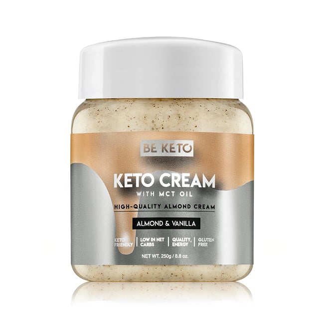 BeKeto Cream Almond & Vanilla 250 g | Mat & dryck - Olja, fett & smör - Nötsmör,Viktkontroll - Viktminskning | Apoteka
