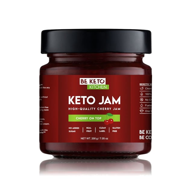 BeKeto Jam Cherry on Top 200 g | Mat & dryck - Skafferi - Sötning - Sötningsmedel | Apoteka