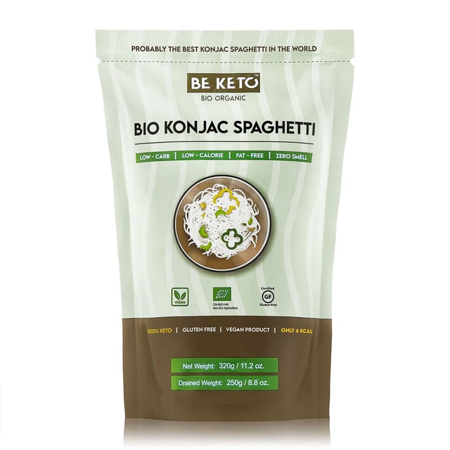 BeKeto Konjac Spaghetti Organic 320 g | Mat & dryck - Skafferi - Pasta, ris & nudlar | Apoteka