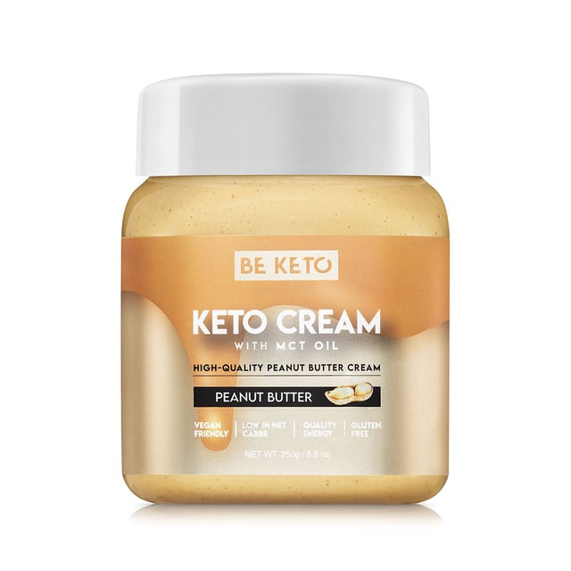 BeKeto Cream Peanut Butter + MCT 250 g | Mat & dryck - Olja, fett & smör - MCT-olja,Mat & dryck - Olja, fett & smör - Nötsmör | Apoteka