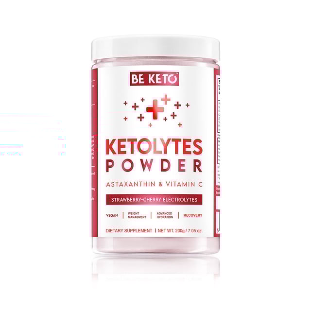 BeKeto Electrolytes Powder Strawberry Cherry 200 g | Vitaminer & kosttillskott - Elektrolyter | Apoteka