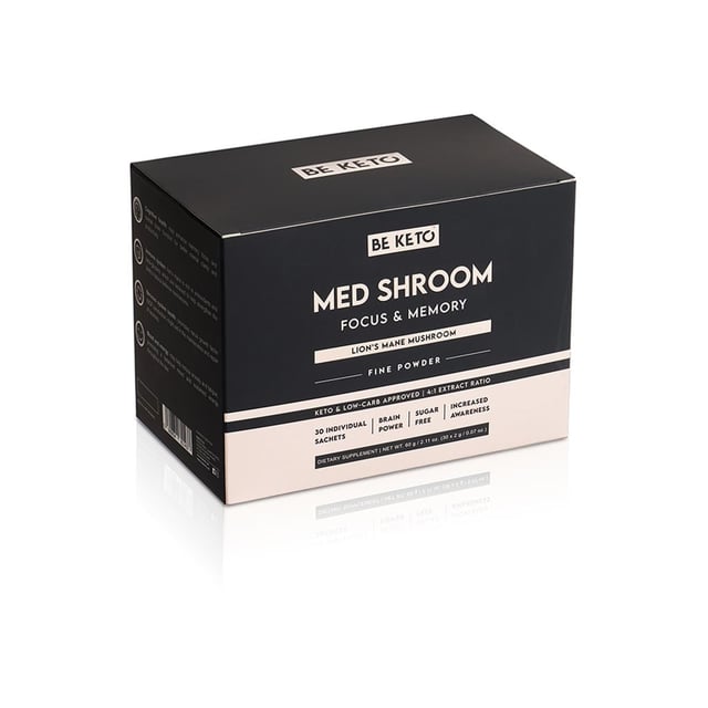 BeKeto Med Shroom Lion’s Mane Mushrooms 30 sachets