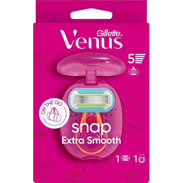 Gillette Venus Extra Smooth Snap Rakhyvel Och 1 st Rakblad | Hudvård - Rakning & hårborttagning - Rakhyvlar,Hudvård - Rakning & hårborttagning - Rakblad | Apoteka