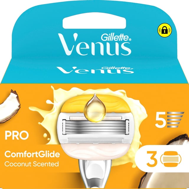 Gillette Venus Pro ComfortGlide Coconut & Olay Rakblad 3 st | Hudvård - Rakning & hårborttagning - Rakblad | Apoteka