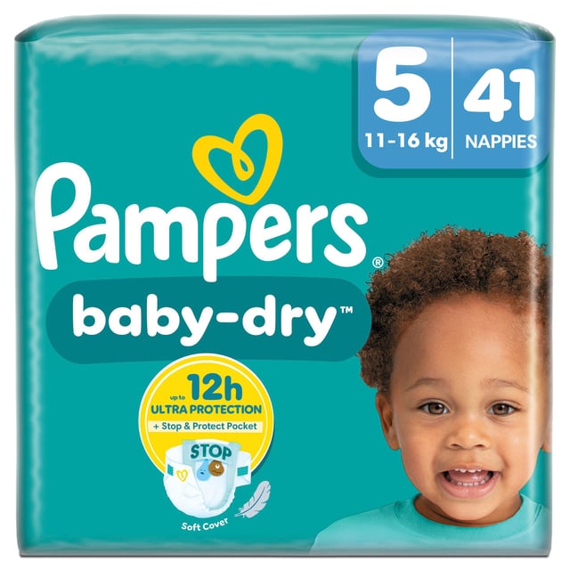 Pampers Baby-Dry Stl 5 (11kg-16kg) 41 st | Baby, barn & förälder - Blöjor & våtservetter - Blöjor | Apoteka