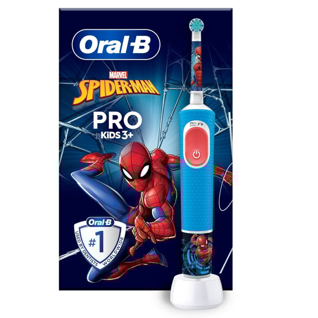 Oral-B Pro Kids Eltandborste För Barn Spider-Man | Baby, barn & förälder - Munvård för barn - Eltandborstar för barn,Munvård - Tandborste - Eltandborste | Apoteka