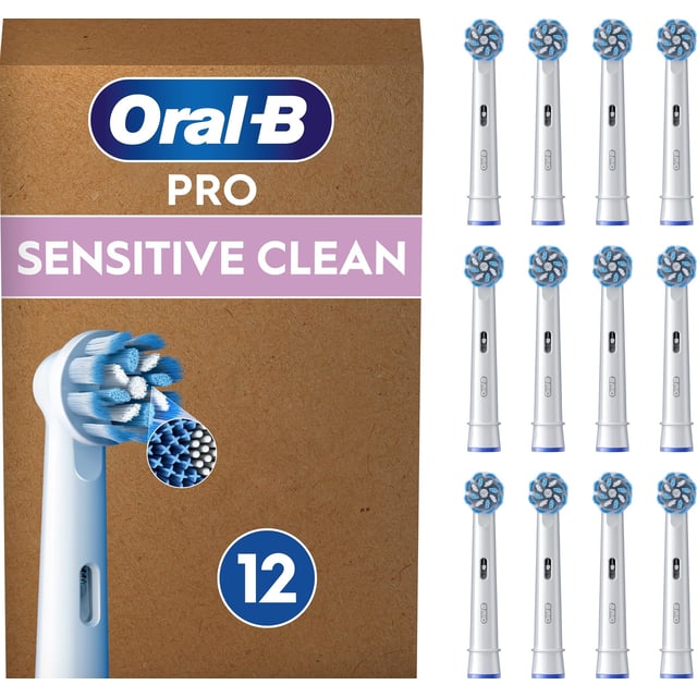 Oral-B Pro Sensitive Clean tandborsthuvuden 12 st | Munvård - Tandborste - Tandborsthuvud,Munvård - Tandborste - Eltandborste | Apoteka