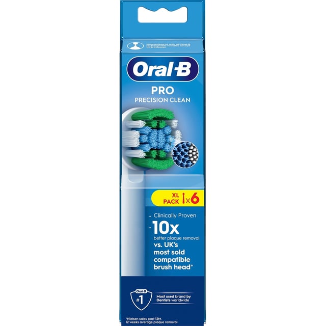 Oral-B Pro Precision Clean tandborsthuvuden 6 st | Munvård - Tandborste - Tandborsthuvud,Munvård - Tandborste - Eltandborste | Apoteka