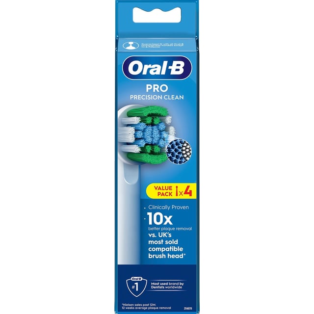 Oral-B Pro Precision Clean tandborsthuvuden 4 st | Munvård - Tandborste - Tandborsthuvud,Munvård - Tandborste - Eltandborste | Apoteka