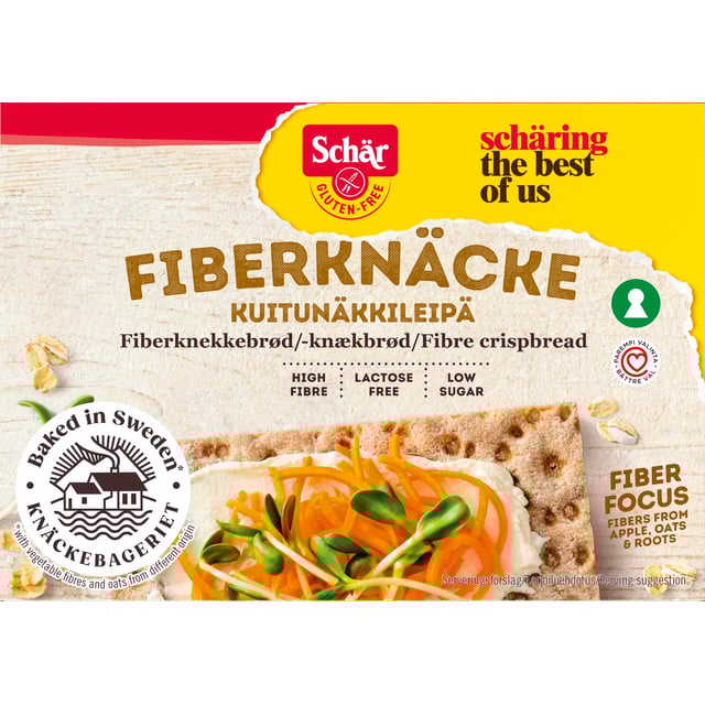 Schär Fiberknäcke 135 g | Mat & dryck - Skafferi - Bröd | Apoteka