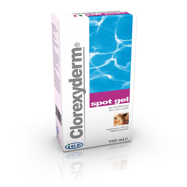 ICF Clorexyderm Spot Gel 100 ml | Djur - Sårvård & hygien för djur - Sårtvätt & förband för djur,Djur - Hudbesvär & klåda hos djur | Apoteka