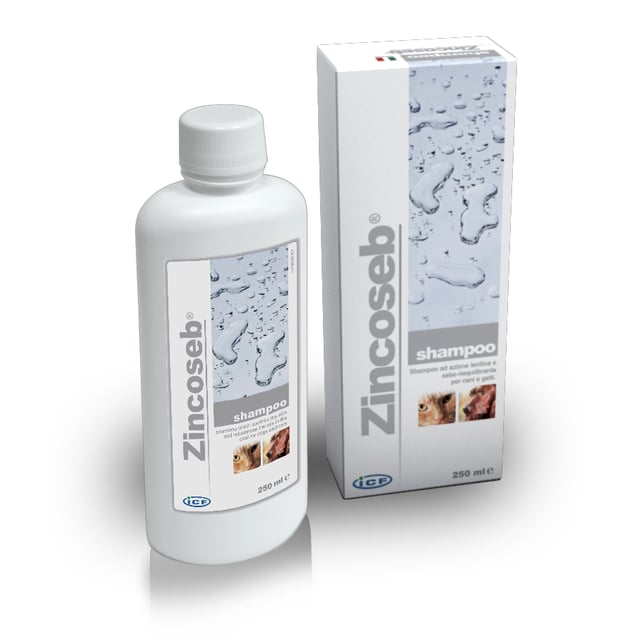 ICF Zincoseb Shampoo 250 ml | Djur - Pälsvård - Pälsvård för katter,Djur - Pälsvård - Pälsvård för hästar,Djur - Pälsvård - Pälsvård för hundar | Apoteka