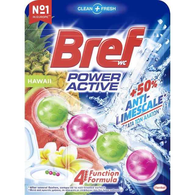 Bref WC Power Active Hawaii 50g | Hushåll - Rengöringsmedel | Apoteka