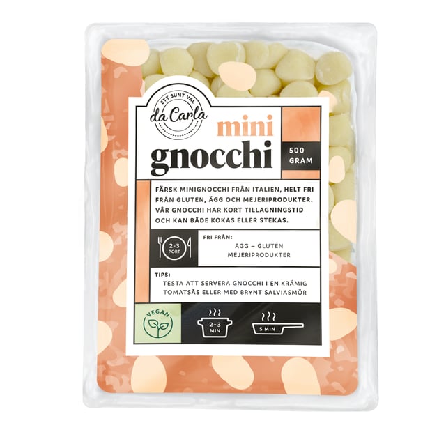 Da Carla Glutenfri Gnocchi 500 g | Mat & dryck - Skafferi - Pasta, ris & nudlar,Mat & dryck - Glutenfritt | Apoteka