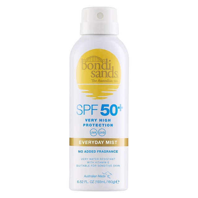 Bondi Sands SPF 50+ Everyday Aerosol Mist Spray 160 g | Hudvård - Solskydd - Solskydd för kroppen | Apoteka