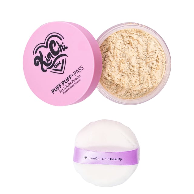 KimChi Chic Beauty Puff Puff Pass Loose Setting Powder Banana 24 g | Smink - Puder & Rouge | Apoteka