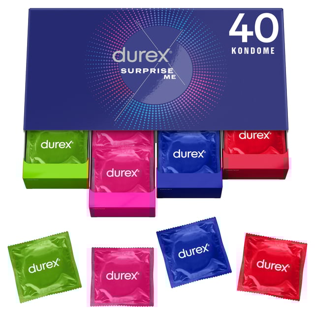 Durex Surprise Me Deluxe Mix Kondomer 40 st | Sex & lust - Preventivmedel - Kondomer | Apoteka