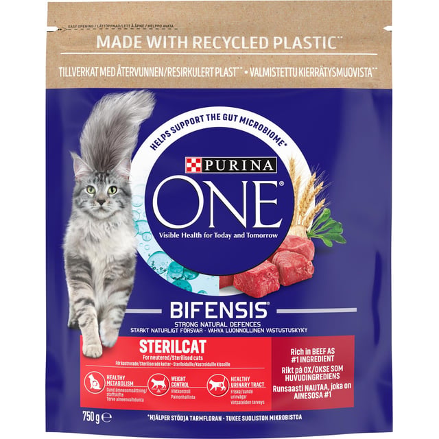 Purina One Kattmat Steril Oxe 750 g