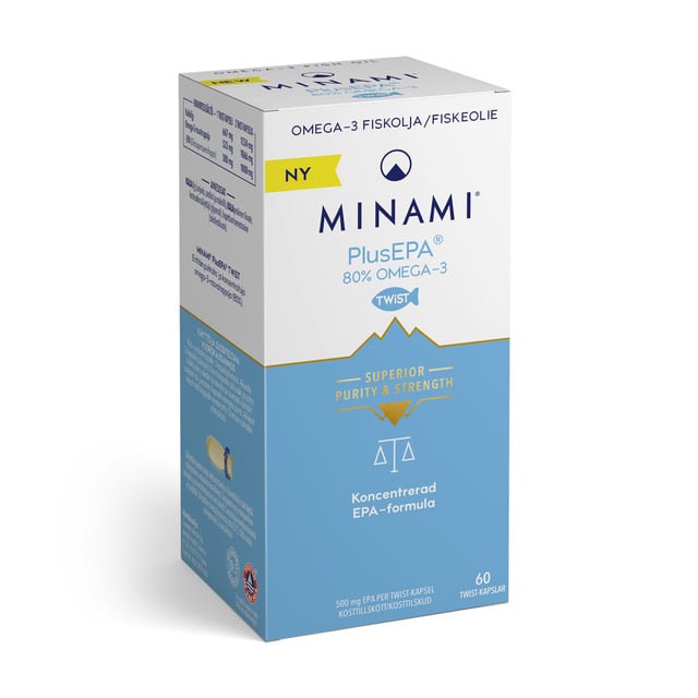 MINAMI PlusEPA Omega-3 80% 60 kapslar | Vitaminer & kosttillskott - Omega-3 & fettsyror | Apoteka