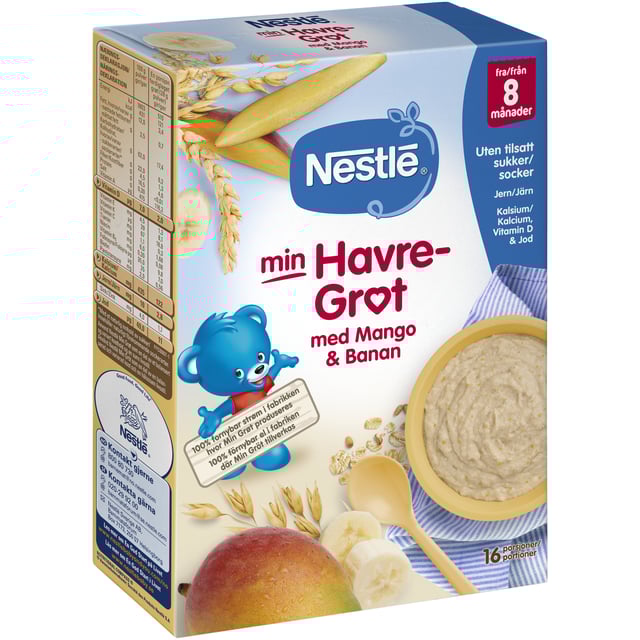 Nestlé Havregröt Mango 450g | Baby, barn & förälder - Barnmat - Gröt | Apoteka
