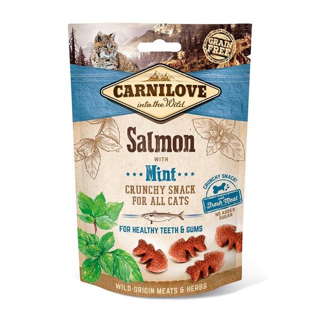 Carnilove Cat Crunchy Snack Salmon with Mint 50 g | Djur - Djurgodis - Kattgodis & kattgräs | Apoteka