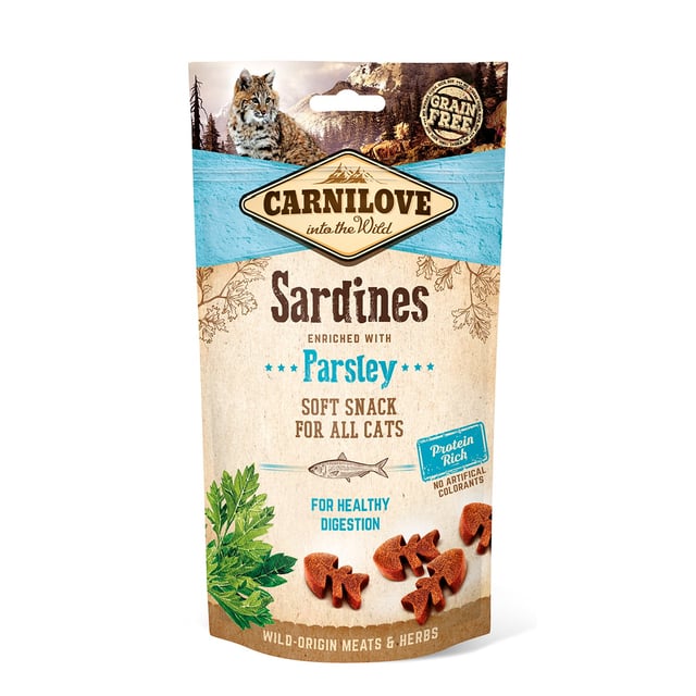 Carnilove Cat Semi Moist Snack Sardine with Parsley 50 g