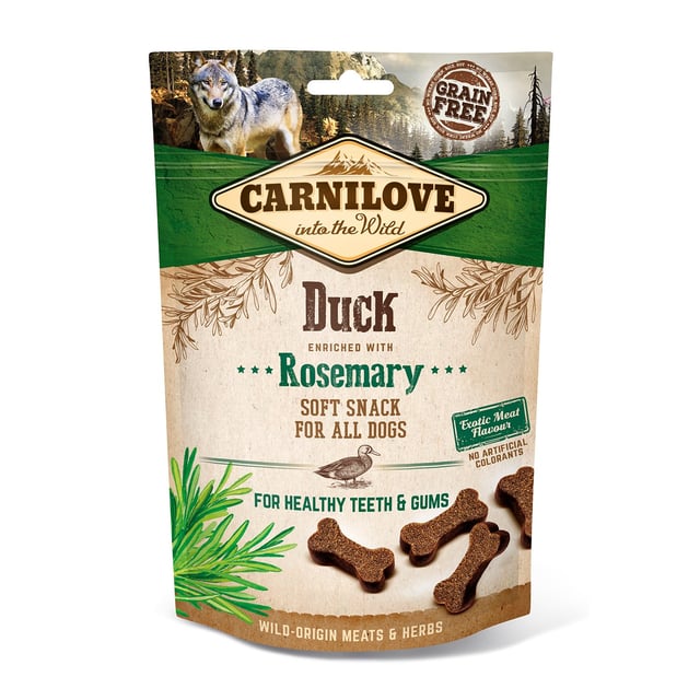 Carnilove Dog Semi Moist Snack Duck with Rosemary 200 g | Djur - Djurgodis - Hundgodis | Apoteka
