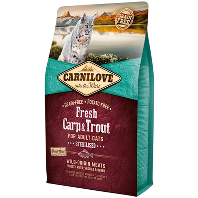 Carnilove Fresh Carp & Trout Steril Adult Cat 2 kg | Djur - Djurfoder & tillskott | Apoteka