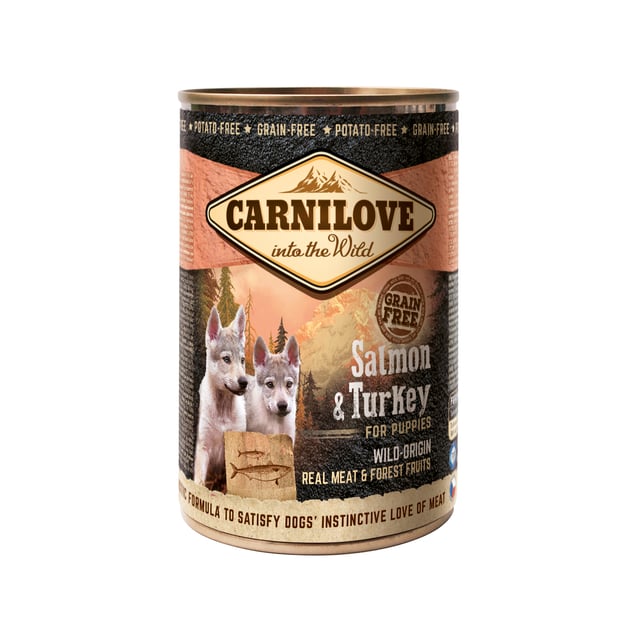 Carnilove Wild Meat Salmon & Turkey for Puppies 400 g | Djur - Djurfoder & tillskott - Foder & fodertillskott | Apoteka