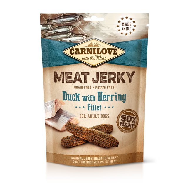 Carnilove Jerky Duck with Herring Fillet 100 g | Djur - Djurgodis - Hundgodis | Apoteka