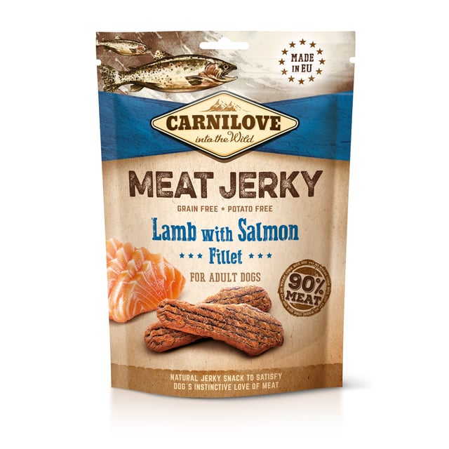 Carnilove Jerky Lamb with Salmon Fillet 100 g | Djur - Djurgodis - Hundgodis | Apoteka