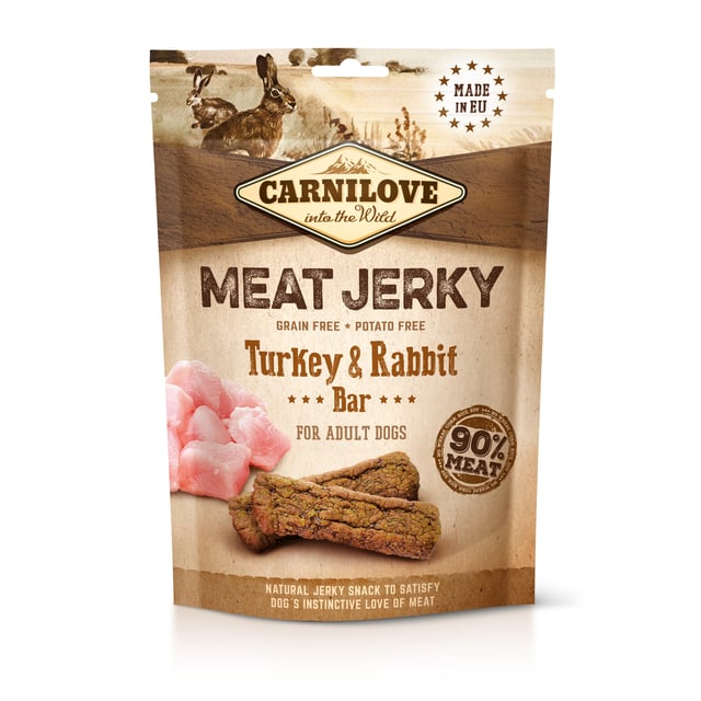 Carnilove Jerky Turkey & Rabbit Bar 100 g | Djur - Djurgodis - Hundgodis | Apoteka