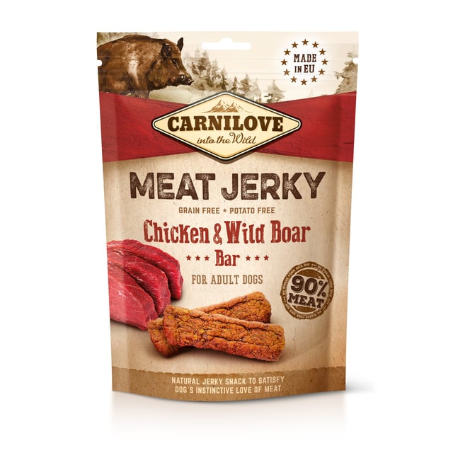 Carnilove Jerky Chicken & Wild Boar Bar 100 g | Djur - Djurgodis - Hundgodis | Apoteka