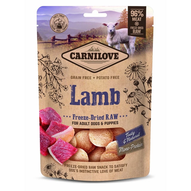 Carnilove Freeze-Dried Raw Snacks Lamb 60 g | Djur - Djurgodis - Hundgodis | Apoteka