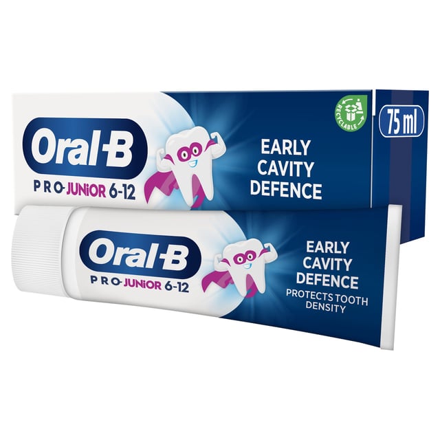 Oral-B Pro Junior Tandkräm 6–12 år 75 ml | Baby, barn & förälder - Munvård för barn - Barntandkräm,Munvård - Tandkräm | Apoteka
