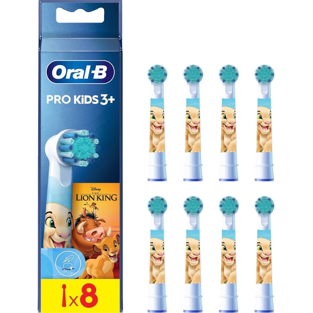 Oral-B Pro Kids Lejonkungen Tandborsthuvuden 8 st | Baby, barn & förälder - Munvård för barn - Eltandborstar för barn,Munvård - Tandborste - Tandborsthuvud | Apoteka