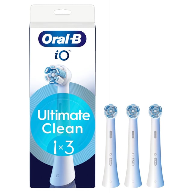 Oral-B iO Ultimate Clean Tandborsthuvuden Vit 3 st | Munvård - Tandborste - Tandborsthuvud | Apoteka