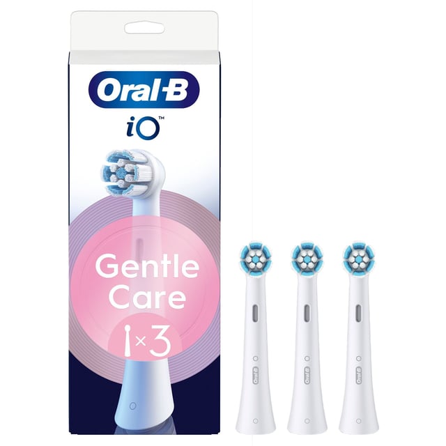 Oral-B iO Gentle Care Tandborsthuvuden Vit 3 st | Munvård - Tandborste - Tandborsthuvud | Apoteka