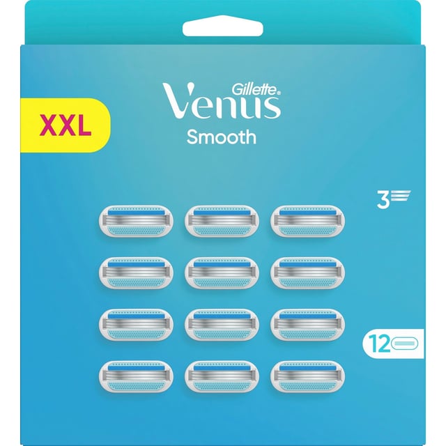 Gillette Venus Smooth Rakblad för kvinnor 12 st | Hudvård - Rakning & hårborttagning - Rakblad | Apoteka