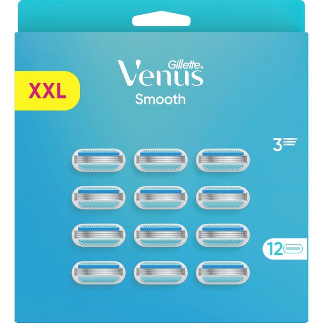Gillette Venus Smooth Rakblad för kvinnor 12 st