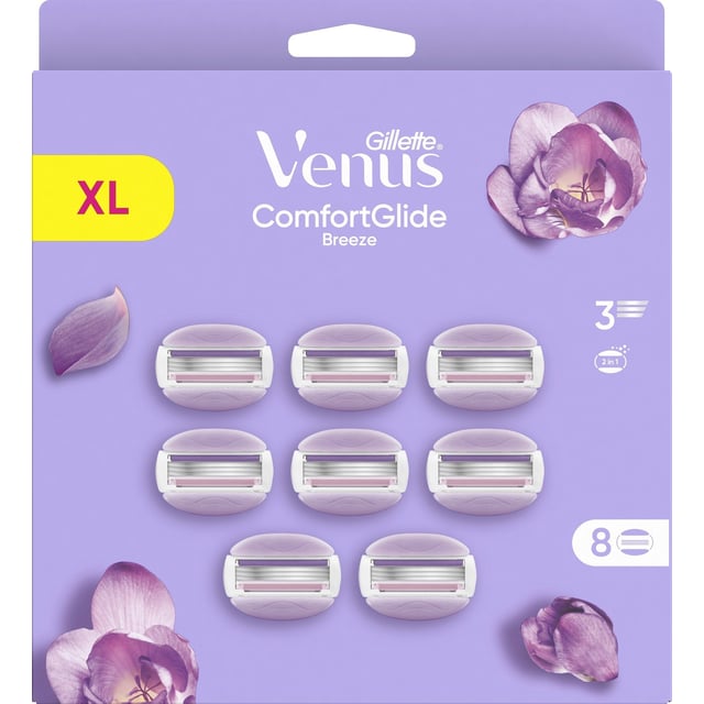 Gillette Venus ComfortGlide Breeze Rakblad 8 st | Hudvård - Rakning & hårborttagning - Rakblad | Apoteka