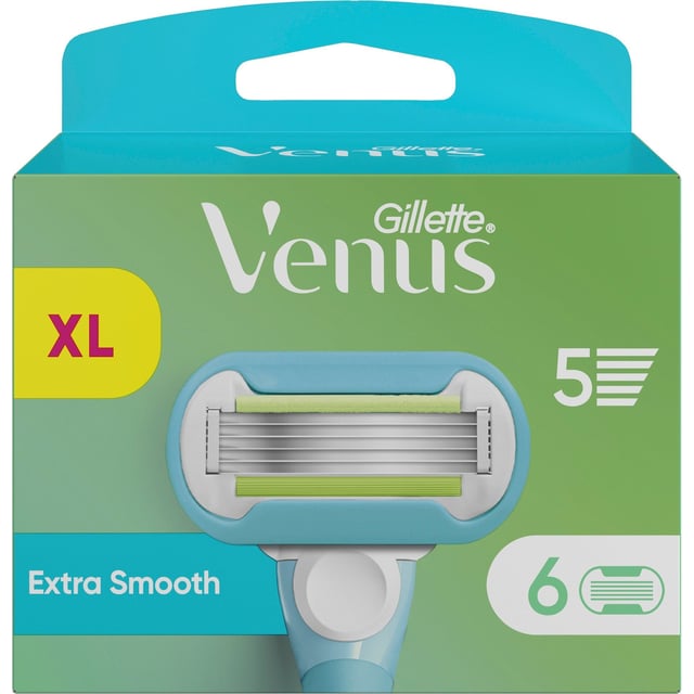 Gillette Venus Extra Smooth Rakblad för kvinnor 6 st