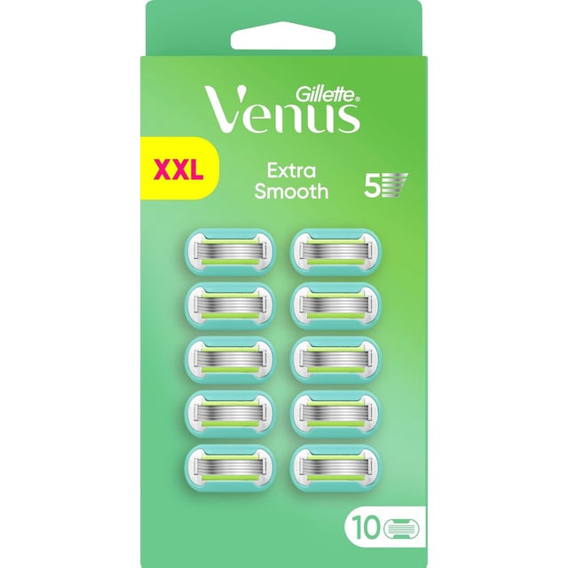 Gillette Venus Extra Smooth Rakblad för kvinnor 10 st | Hudvård - Rakning & hårborttagning - Rakblad | Apoteka