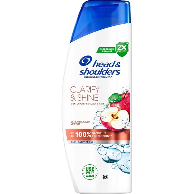 Head & Shoulders Clarify & Shine Djuprengörande Mjällschampo med Äppelcidervinäger 250 ml | Hårvård - Schampo - Schampo för skadat hår,Hårvård - Schampo - Schampo för torrt hår,Hårvård - Mjäll | Apoteka